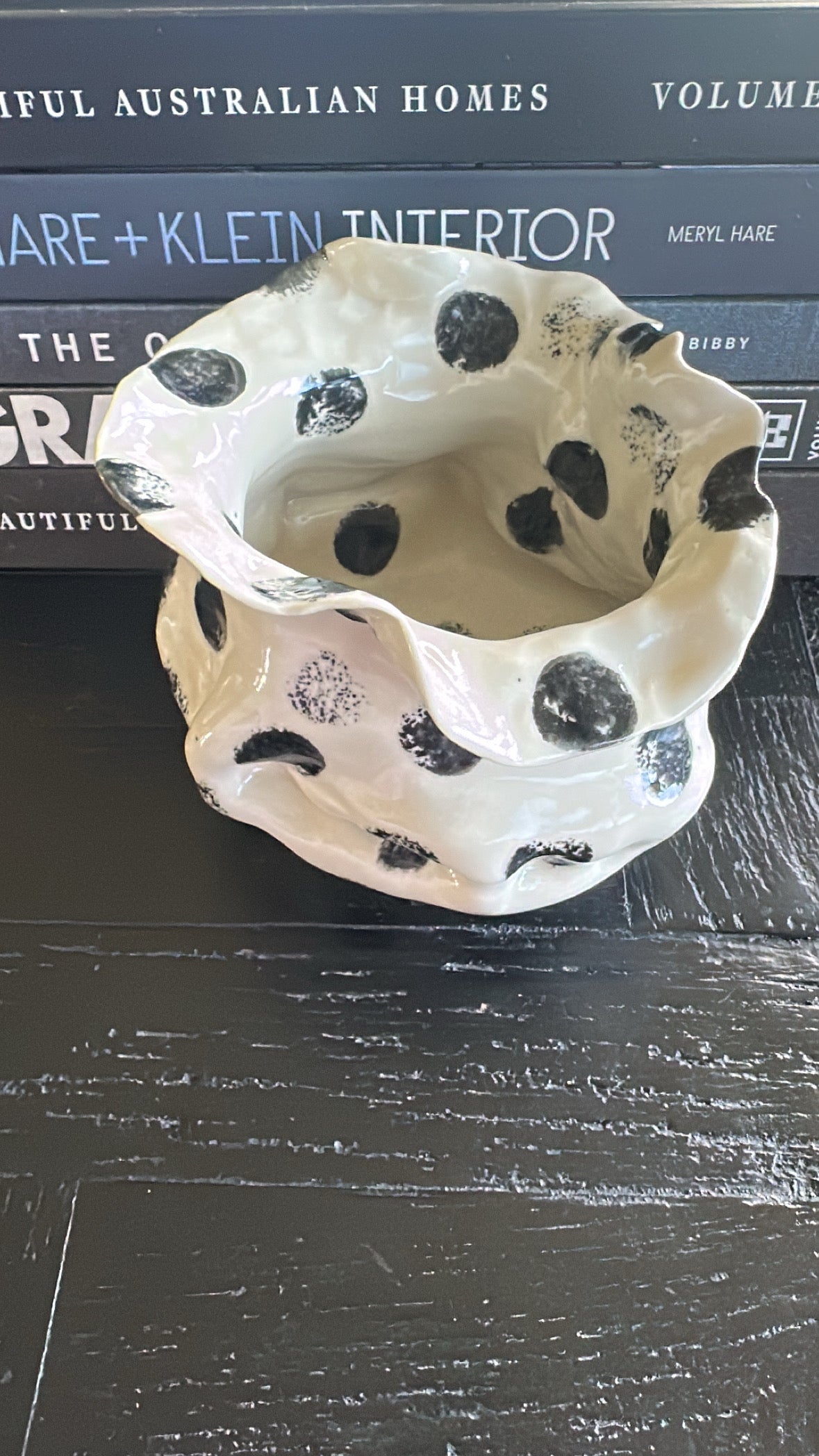 Black Dot Vase