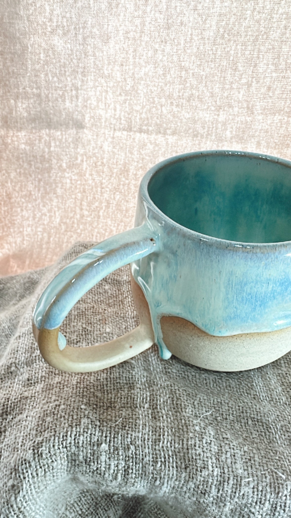 Green Dribble Mug