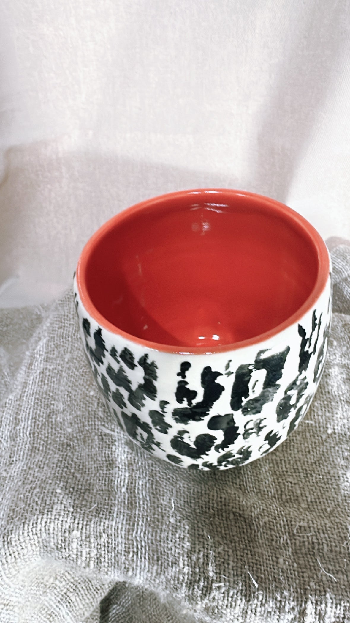 Red Leopard Print Cup