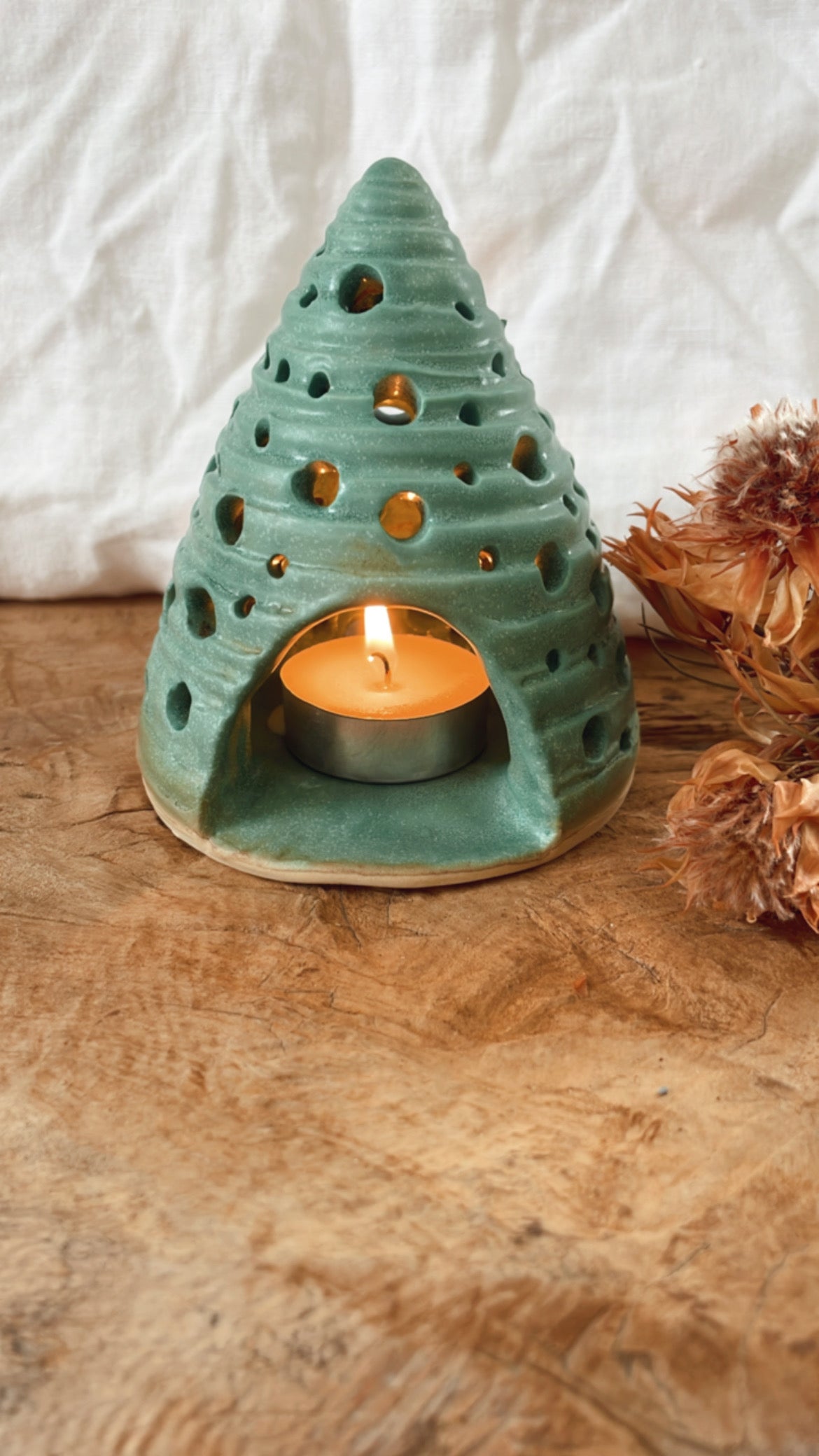 Xmas Tree Tealight Holder #3