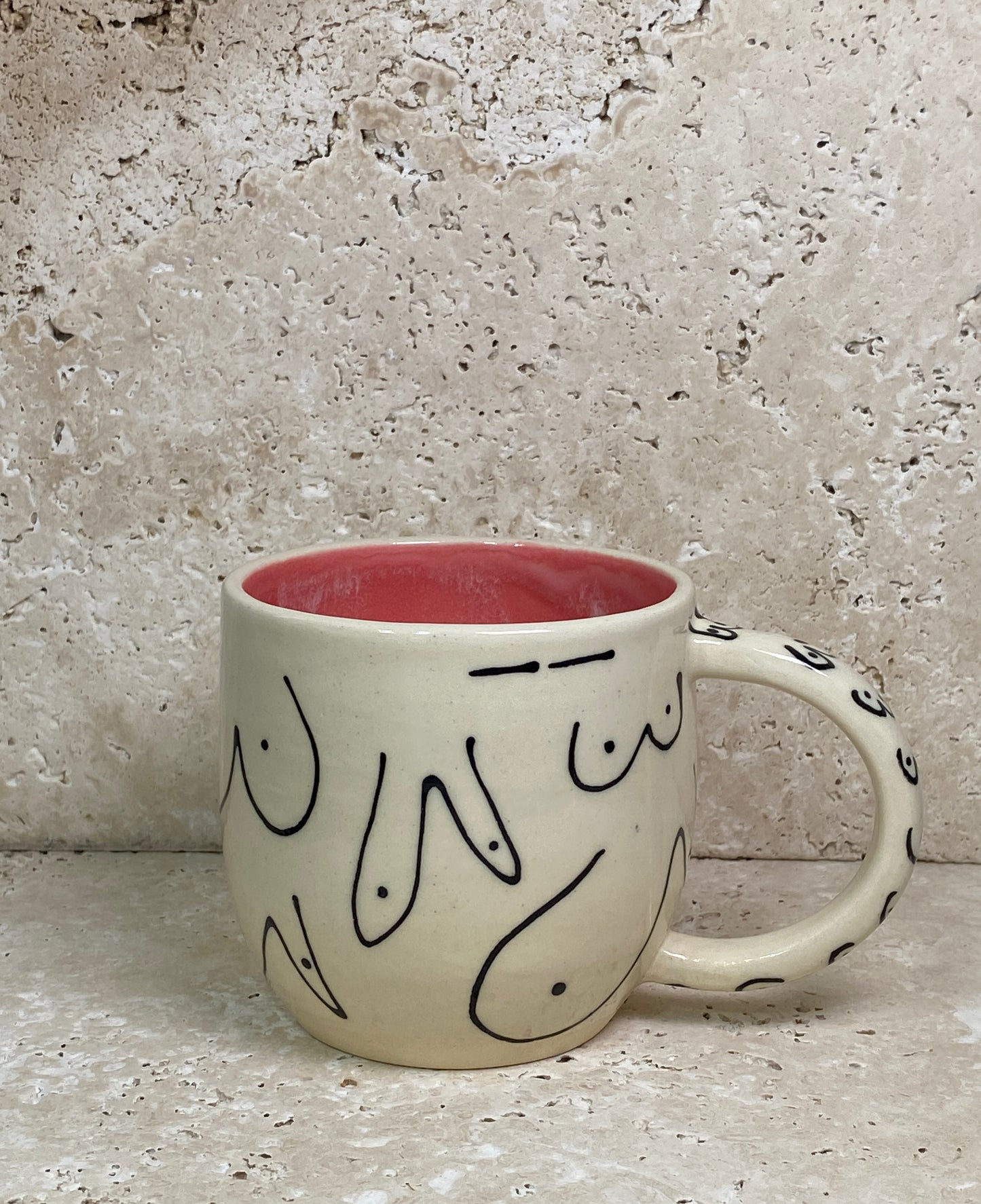 Pink Boobie Mug