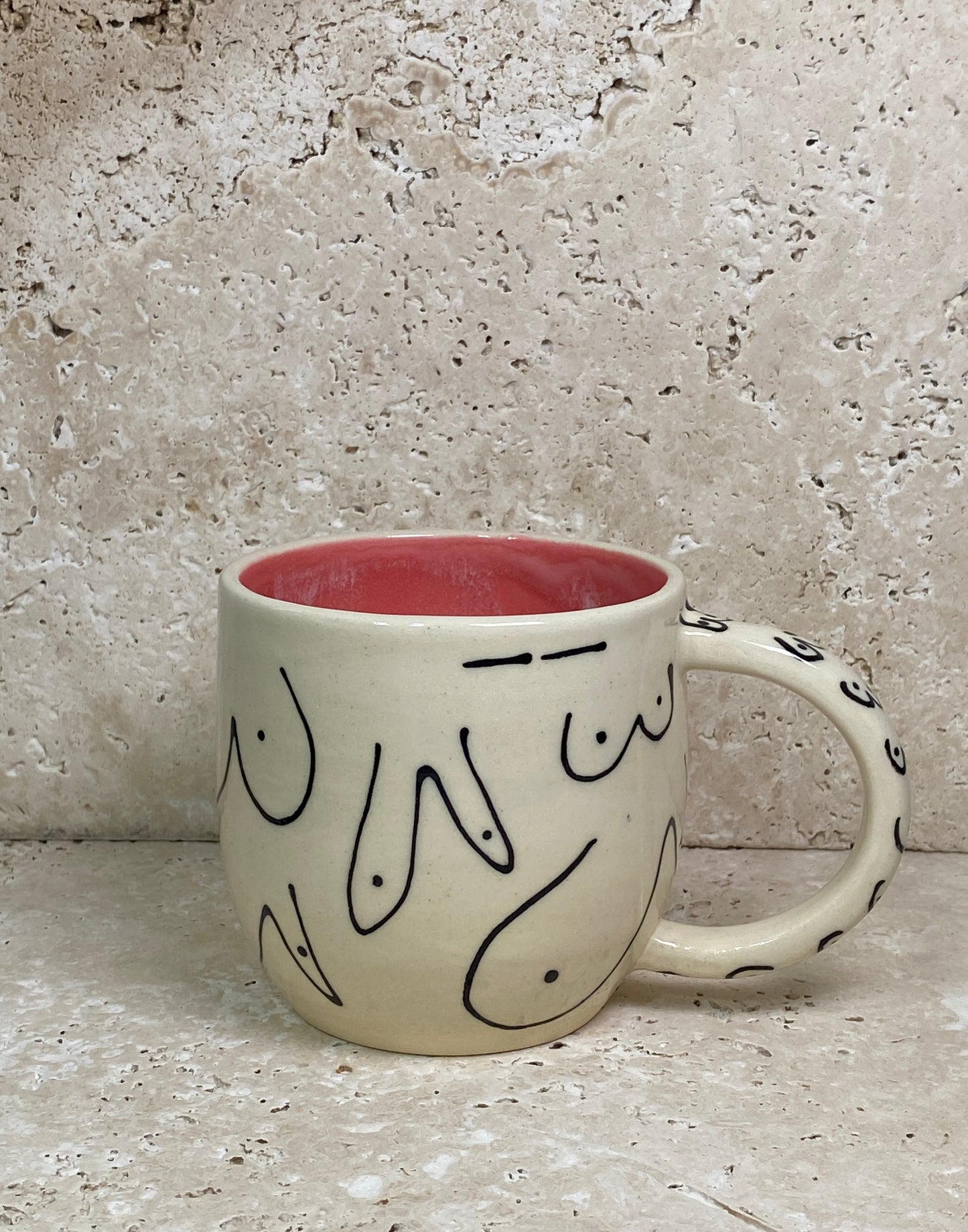 Pink Boobie Mug