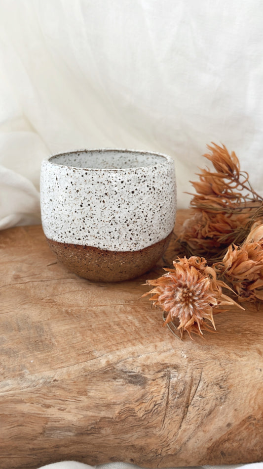 White Rustic Cup