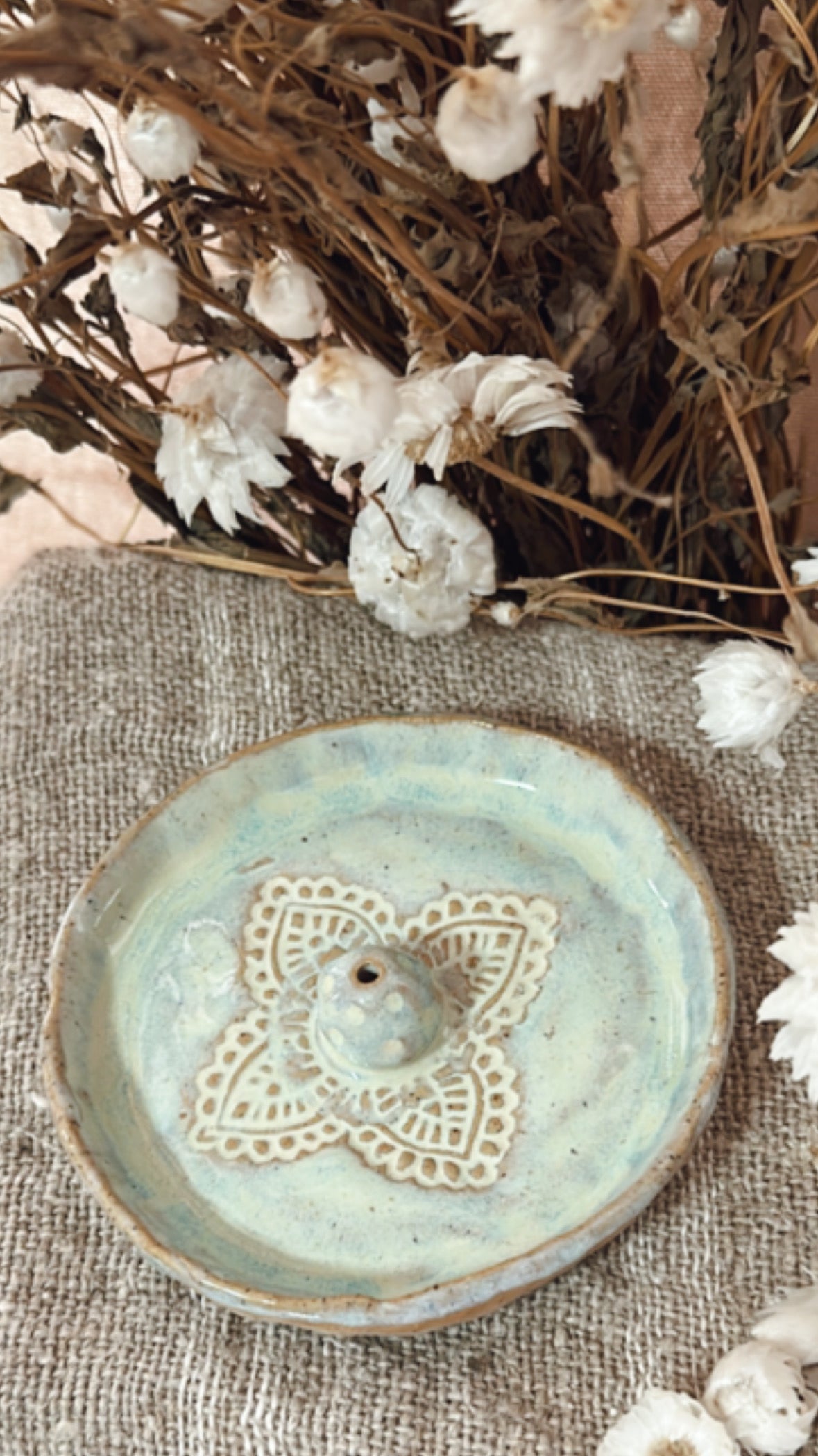 Light Green Incense Holder